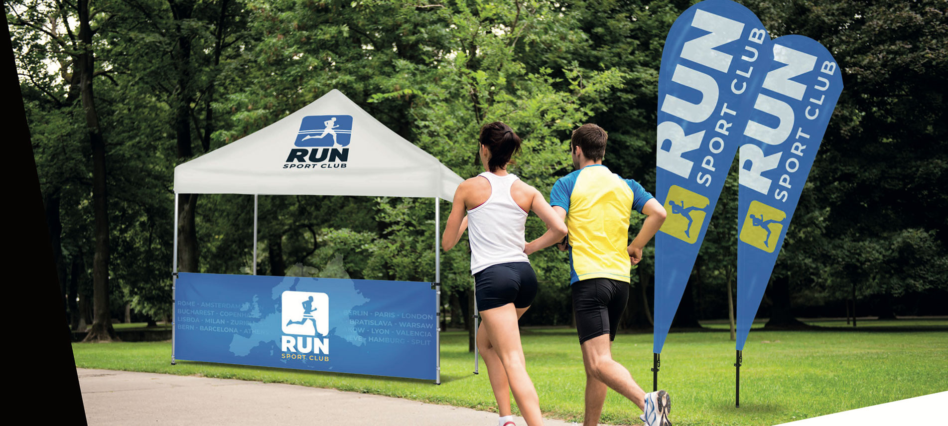 Tente pliable Avec impression personnalisé